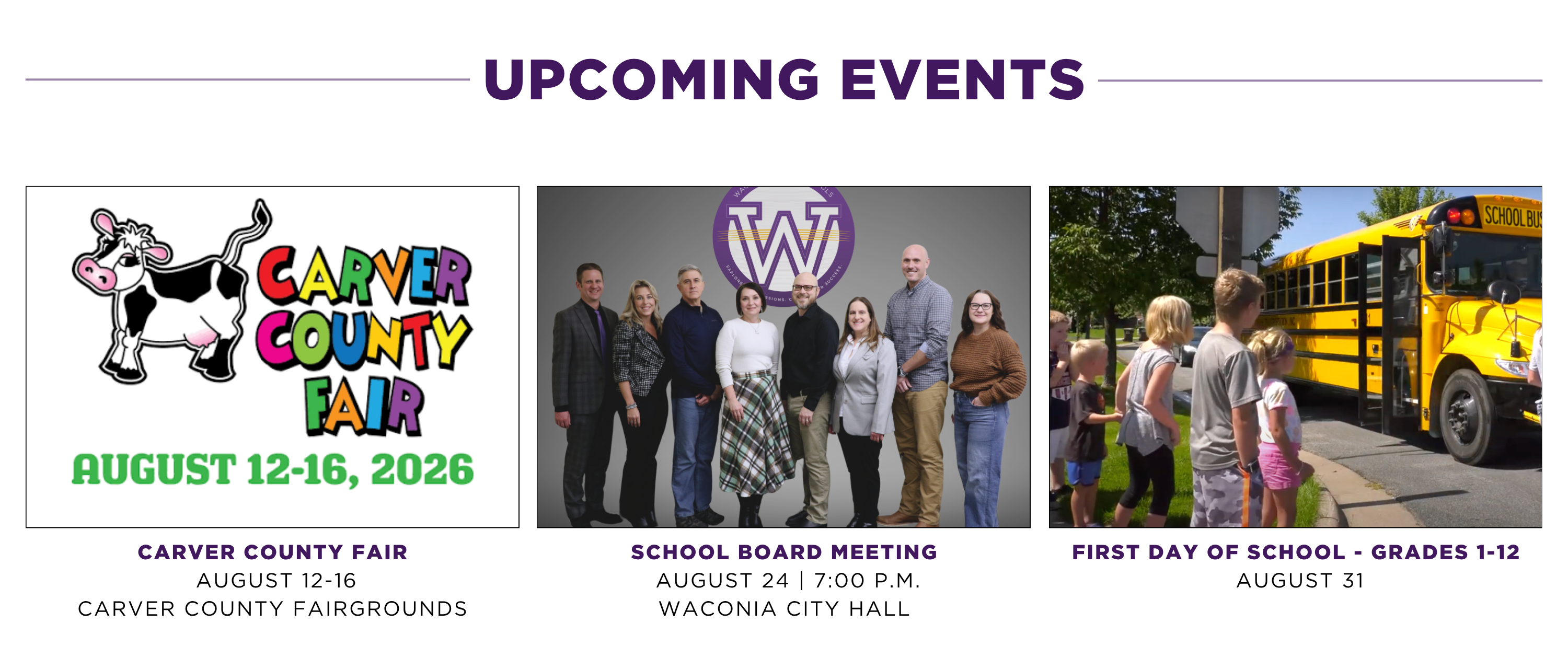 Upcoming Events