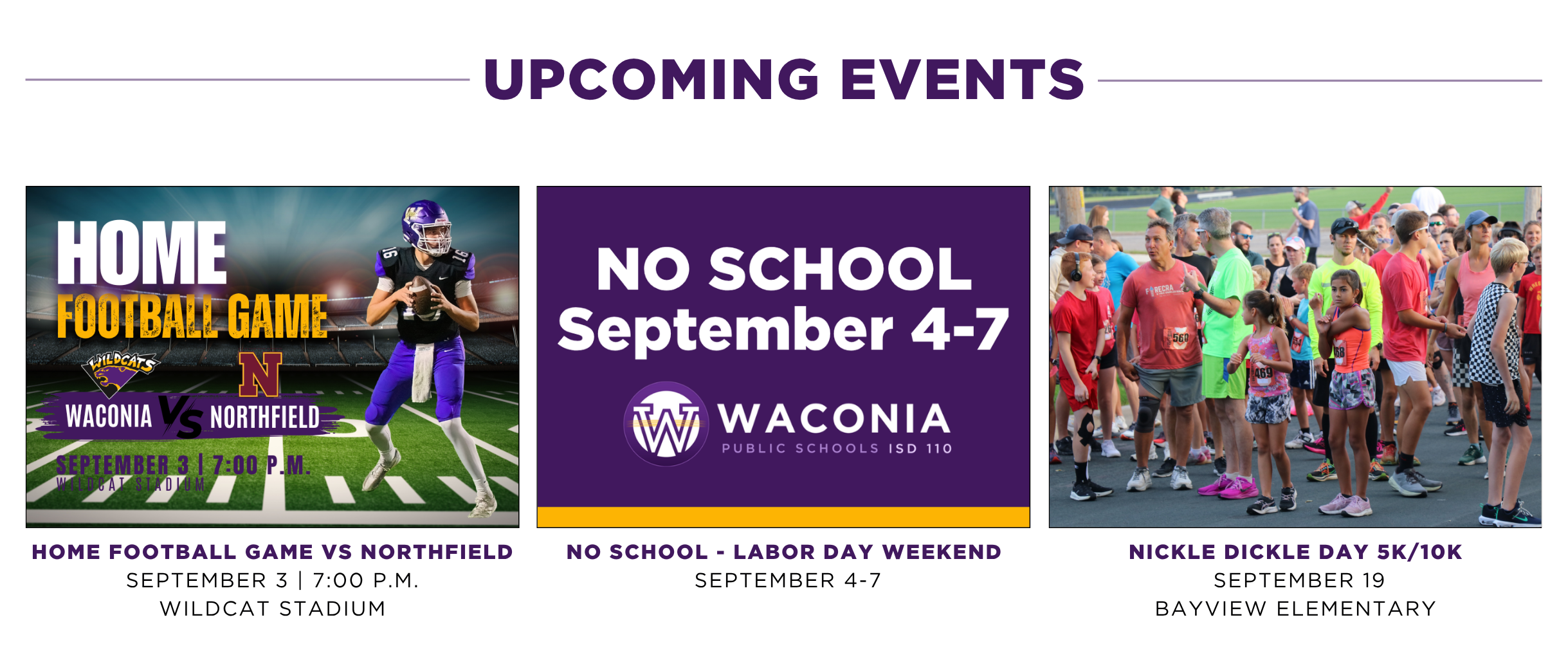 Upcoming Events