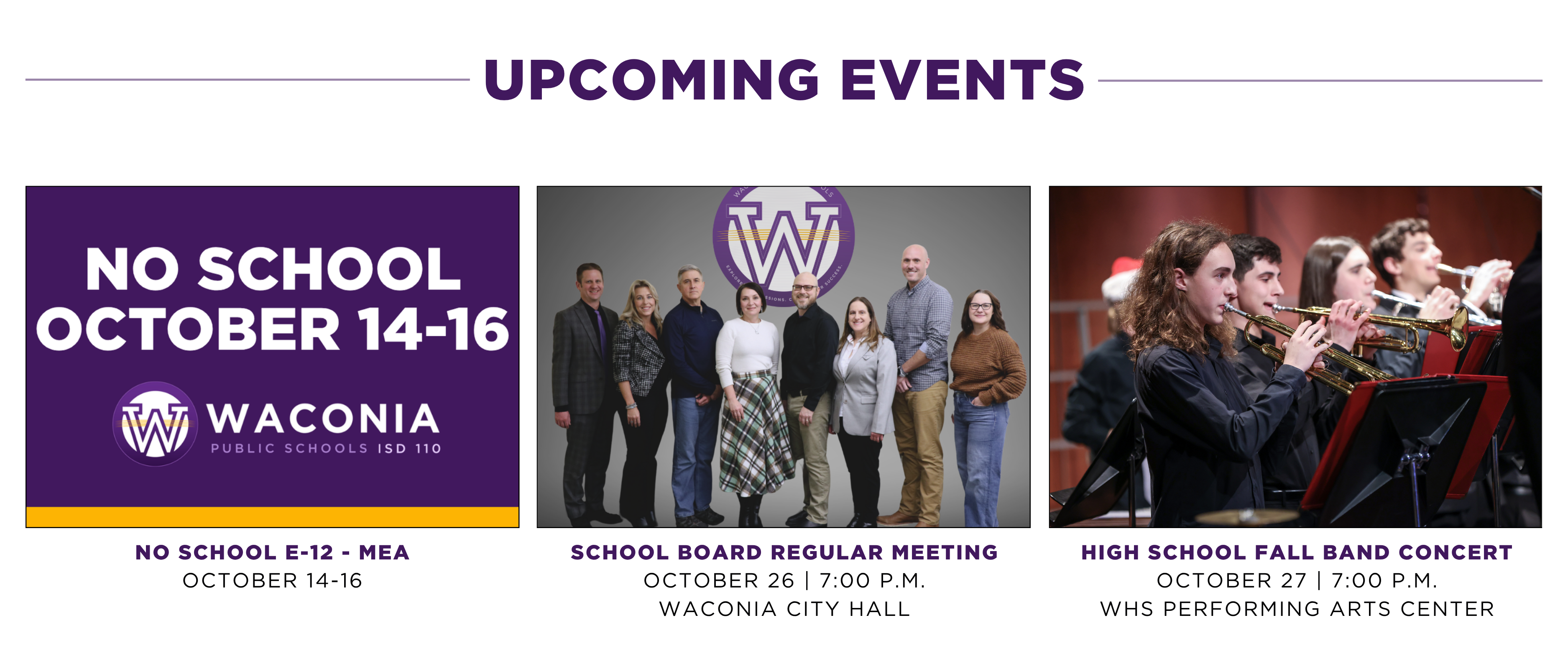 Upcoming Events