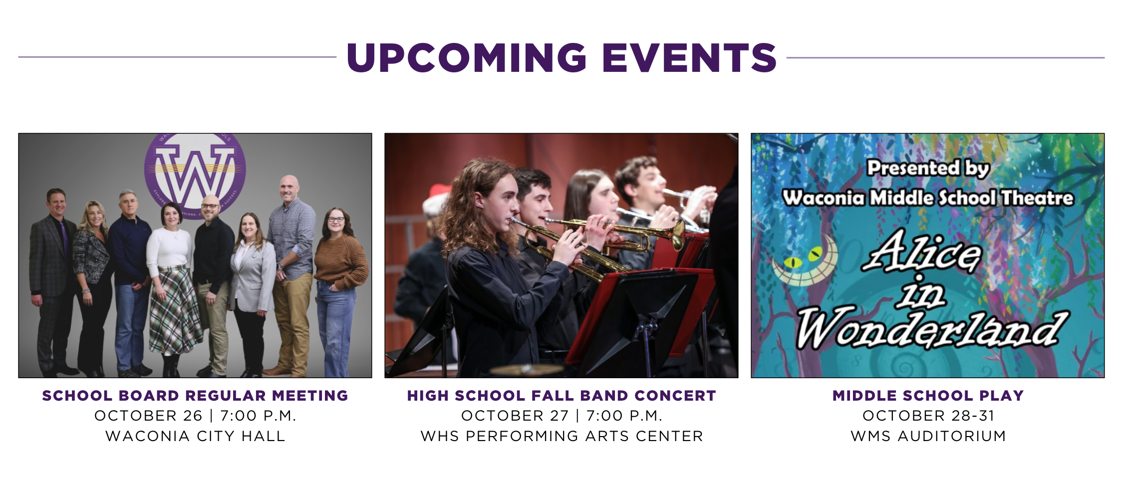 Upcoming Events