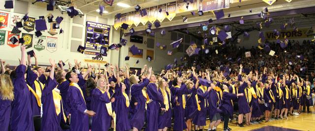 Graduation Hat Toss